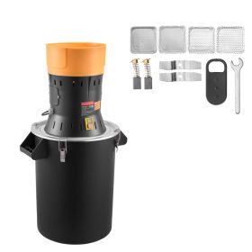 Electric Grain Mill Grinder, 600W High Power Commercial Spice Grinder, 14 Gal Pulverizer Powder Machine with Galvanized Sharp Blades, for Dry Gra