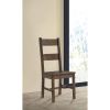 Rustic Golden Brown Ladder Back Dining Chairs (Set of 2)