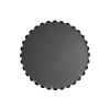 Beaded Round Wall Mirror 27"D