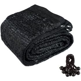 High-Strength Anti-Aging Black Shade Net (Ready-Made) , Universal For Sun Protection, Rain Shelter, Dust Prevention And Bird Deterrence (Option: Black)