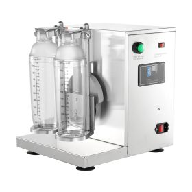 Milkshake Maker Machine, 120W Commercial Milk Tea Shaker Machine, Double Head Milk Shake Mixer Machine, 0-180s Adjustable Milkshake Blender (default: Default)
