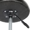 Round Stool with Lines Rotation Bar Stool White